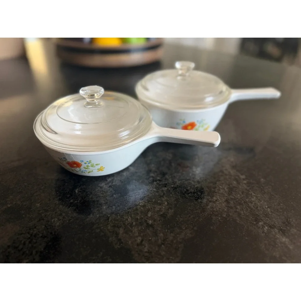 CorningWare  2 Pan Set,  Menuette Series in Wildflower